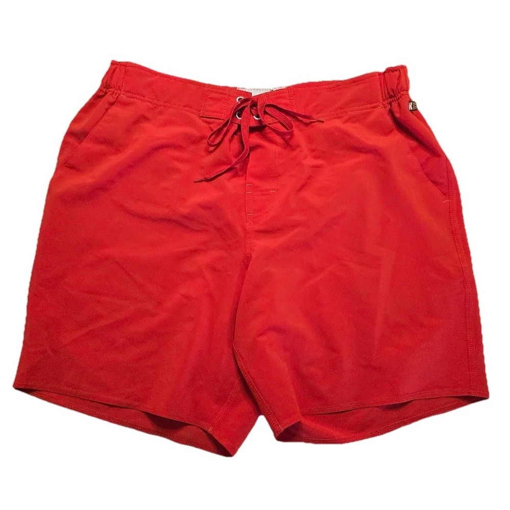 Kahala Board Shorts  Men's XL Orange‎ Red Swim Trunks Built In Briefs